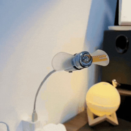 Stay Cool and On Time with THIS MINI CLOCK FAN